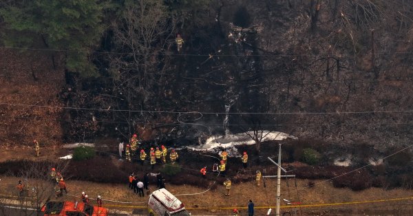 Вертолет разбился, погасив пожар в Южной Корее