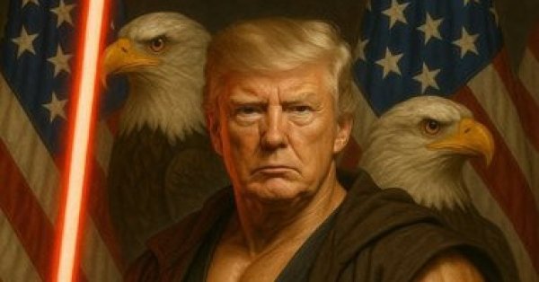 Папа Трамп снова скандал, теперь выпущен как джедай