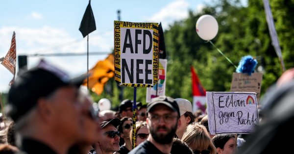 Протест в Германии против крайне правого