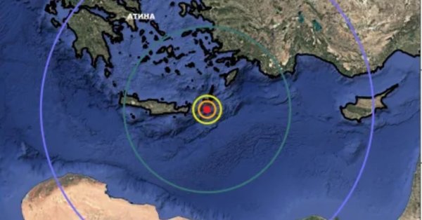 Землетрясение на 6,4 величина встряхнуло Крит
