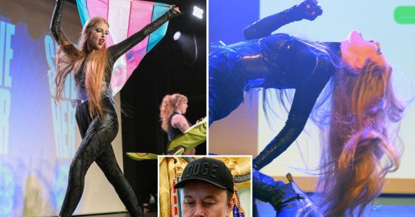 Дочь трансгендера Маск появилась с подходящим выставочным костюмом