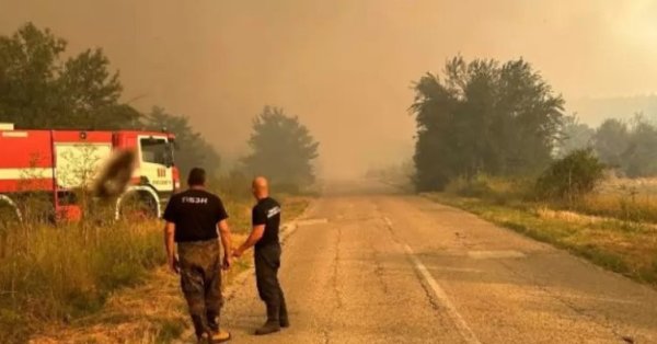 Огонь ожога на уровне пшеницы возле деревни Ямбол поворота