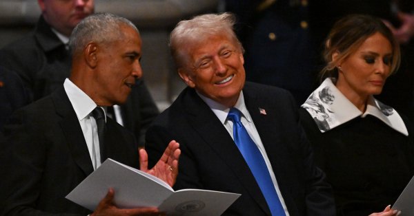 Трамп Обаме на похоронах Джимми Картера: мы будем играть в гольф?