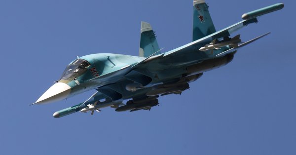 Украинские ВВС загрузили российский SU-34 по региону Запорочз.
