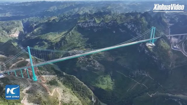 Китай побил свой собственный рекорд для самого высокого моста в мире