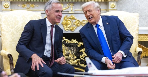 Карни пошутил об ошибке Трампа: Я рад, что вы повысили меня до президента Видео