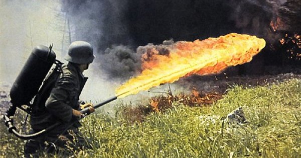 Корейка пошла убить таракана из огнемета и подожгла блок