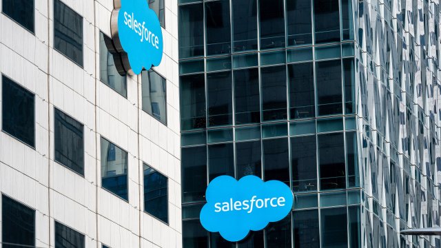 Акции Salesforce растут после оптимистичного прогноза на 2030 год.