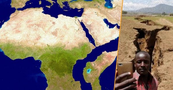 Ученые: Африка разрывается на две части и может быть разделена новым океаном