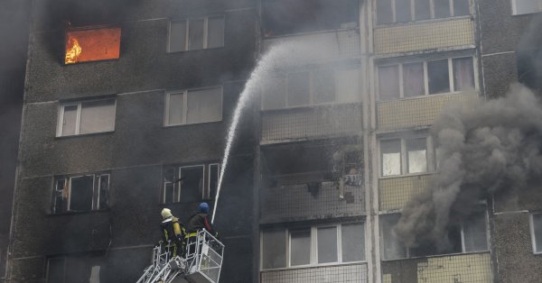 Киев подвергся массированному ракетному удару со стороны России