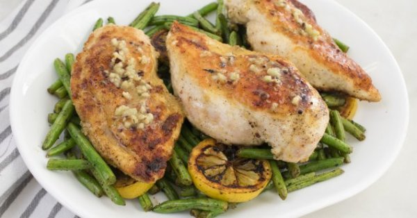 Рецепт на сегодня: Курица с зеленой фасолью.
