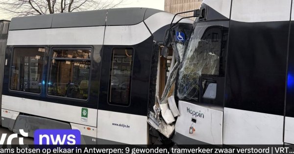 В Антверпене столкнулись два трамвая, есть пострадавшие