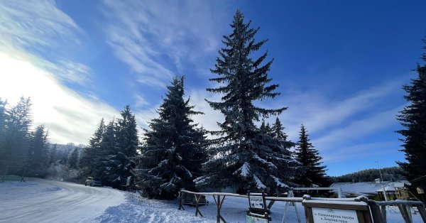 PSS: В горах солнечно и очень холодно.