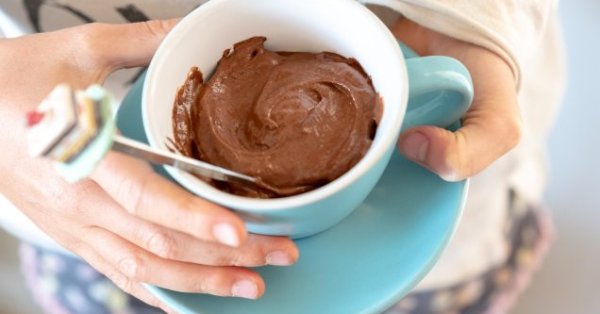 Сегодняшний рецепт: Низкокалорийный шоколадный мусс.