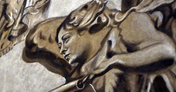 Кто изобразил Мелони в церкви ангелом?