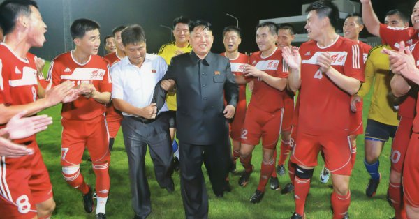 Северокорейская женская футбольная машина заработала