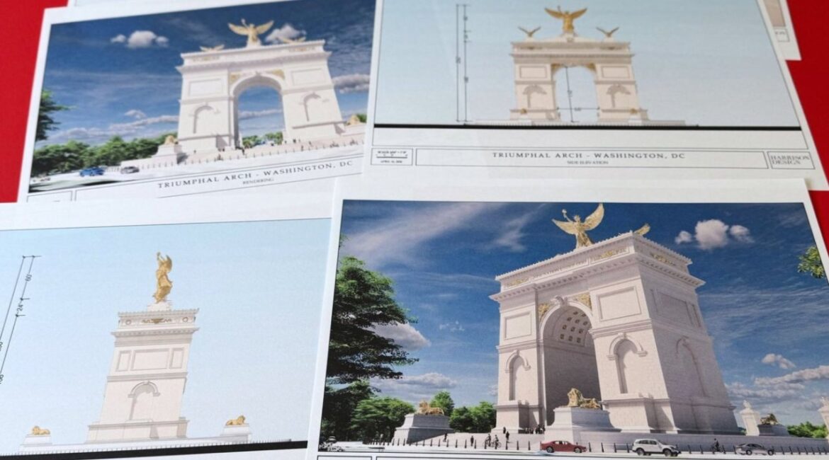 Триумфальная арка Трампа составит 76 метров