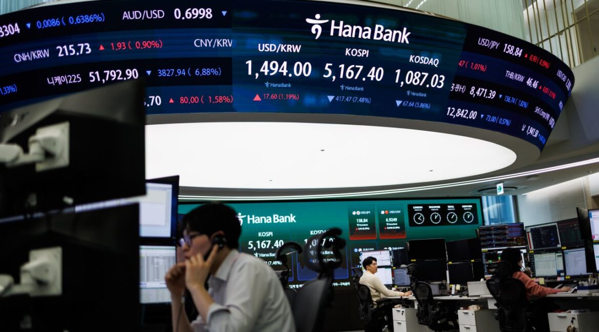 Азиатские фондовые индексы растут в конце волатильной недели