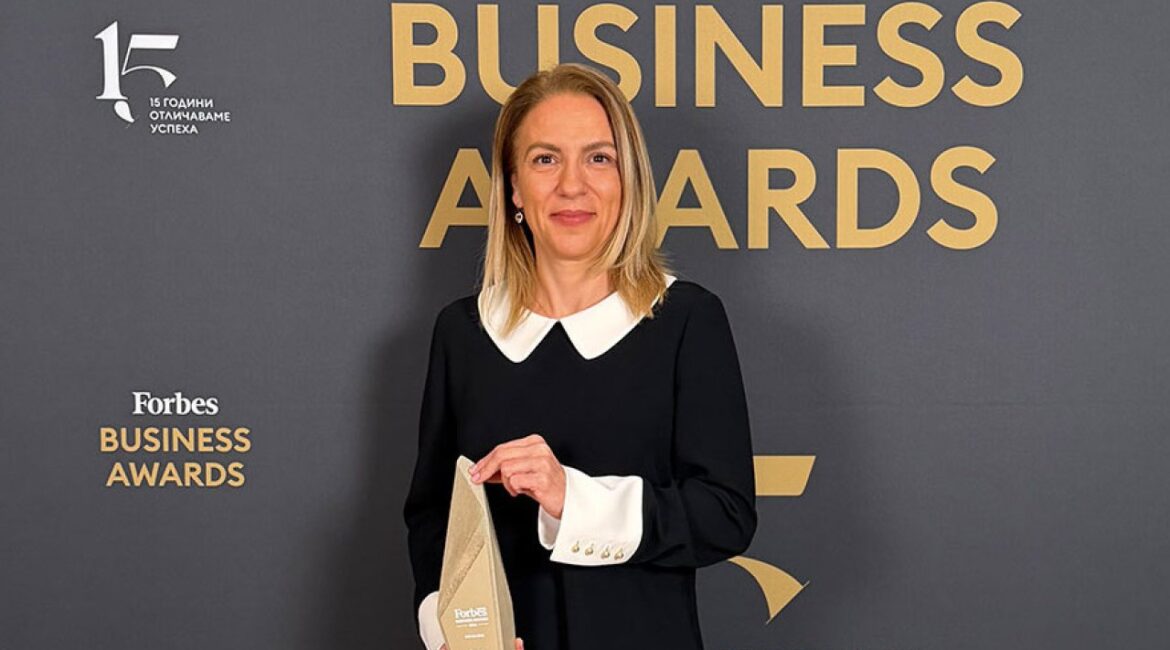 Петя Димитрова – обладатель специальной награды «Генеральный директор 2026» 15-го выпуска Forbes Business Awards