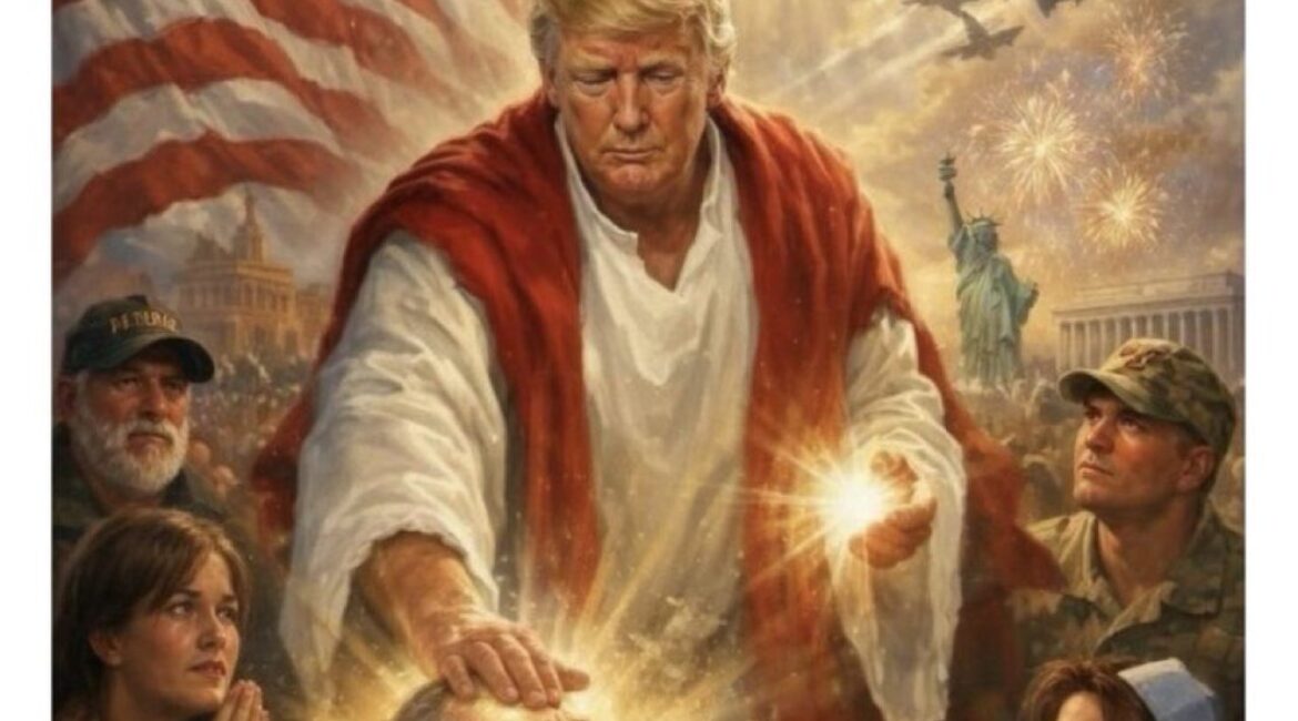 Новая «высота»: Трамп опубликовал изображение себя в образе Иисуса Христа